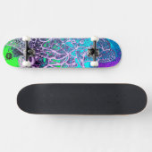 Psychedelic kleurrijk persoonlijk skateboard (Horizontaal)
