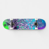 Psychedelic kleurrijk persoonlijk skateboard (Horizontaal)