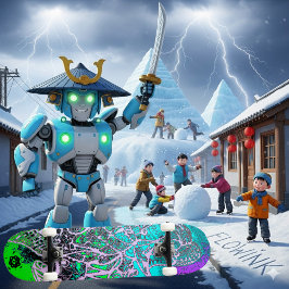 Psychedelic kleurrijk persoonlijk skateboard