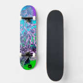 Psychedelic kleurrijk persoonlijk skateboard (Voorkant)