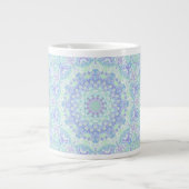 Psychedelic Kleurrijke Pastel Hippie Mandala Grote Koffiekop (Voorkant)