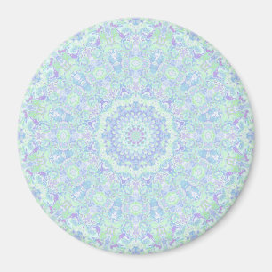 Psychedelic Kleurrijke Pastel Hippie Mandala Magneet