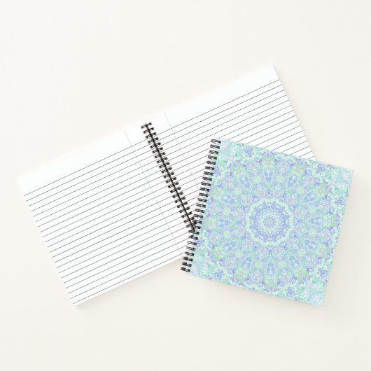 Psychedelic Kleurrijke Pastel Hippie Mandala Notitieboek (Binnen)