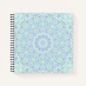 Psychedelic Kleurrijke Pastel Hippie Mandala Notitieboek (Voorkant)