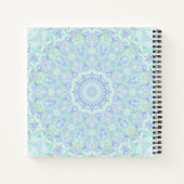 Psychedelic Kleurrijke Pastel Hippie Mandala Notitieboek (Achterkant)