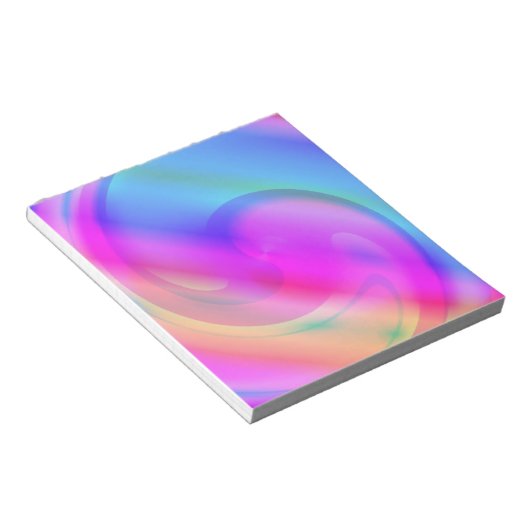 Psychedelic-laptop Notitieblok (Schuin)
