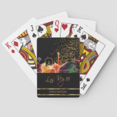 Psychedelic Las Vegas Skyline Pokerkaarten (Achterkant)