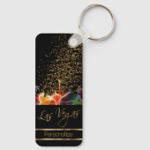 Psychedelic Las Vegas Skyline Sleutelhanger (Achterkant)