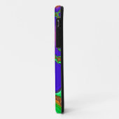 Psychedelic Lava Flow Fractal iPhone Case (Achterkant/links)