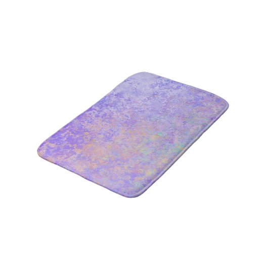Psychedelic Lavender Paars Neon Pastel Abstract Badmat (Gekanteld)