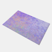 Psychedelic Lavender Paars Neon Pastel Abstract Deurmat (Schuin)
