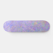 Psychedelic Lavender Paars Neon Pastel Abstract Persoonlijk Skateboard (Horizontaal)