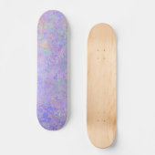 Psychedelic Lavender Paars Neon Pastel Abstract Persoonlijk Skateboard (Voorkant)