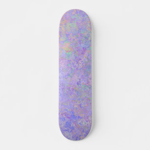 Psychedelic Lavender Paars Neon Pastel Abstract Persoonlijk Skateboard