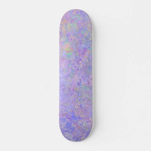 Psychedelic Lavender Paars Neon Pastel Abstract Persoonlijk Skateboard (Voorkant)