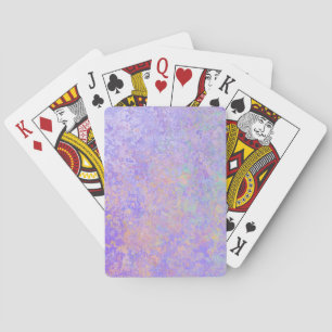 Psychedelic Lavender Paars Neon Pastel Abstract Pokerkaarten