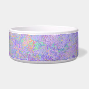 Psychedelic Lavender Paars Neon Pastel Abstract Voerbakje