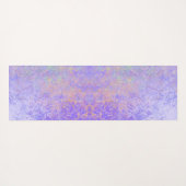 Psychedelic Lavender Paars Neon Pastel Abstract Yogamat (Achterkant (horizontaal))