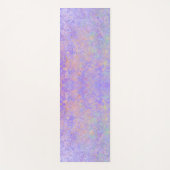 Psychedelic Lavender Paars Neon Pastel Abstract Yogamat (Voorkant)