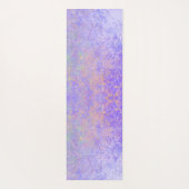 Psychedelic Lavender Paars Neon Pastel Abstract Yogamat (Achterkant)