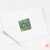 Psychedelic Liefde hippie Stickers (Envelop)