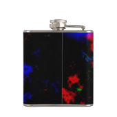 Psychedelic lightning Streaks Patterned Hip Flask Heupfles (Achterkant)