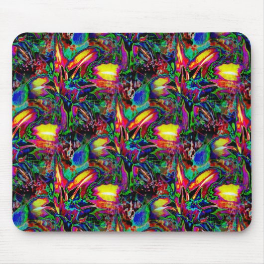 Psychedelic Lilies.... Muismat (Voorkant)