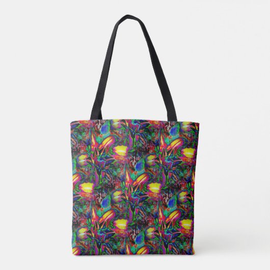 Psychedelic Lilies...... Tote Bag (Achterkant)