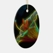 Psychedelic Lily Digital Art Flower Ornament (Rechts)