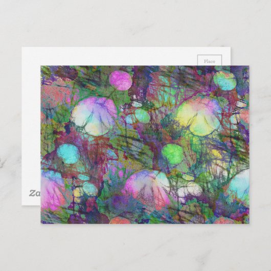 Psychedelic Lily Pad Light Show Briefkaart (Voorkant / Achterkant)