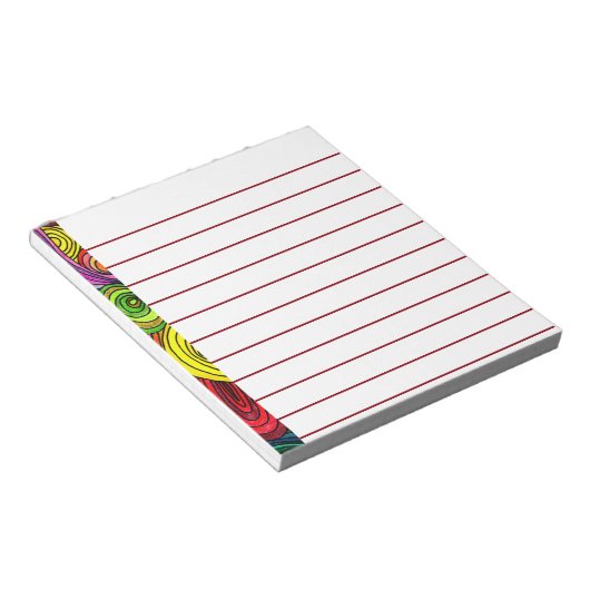 Psychedelic Lines Notitieblok (Schuin)