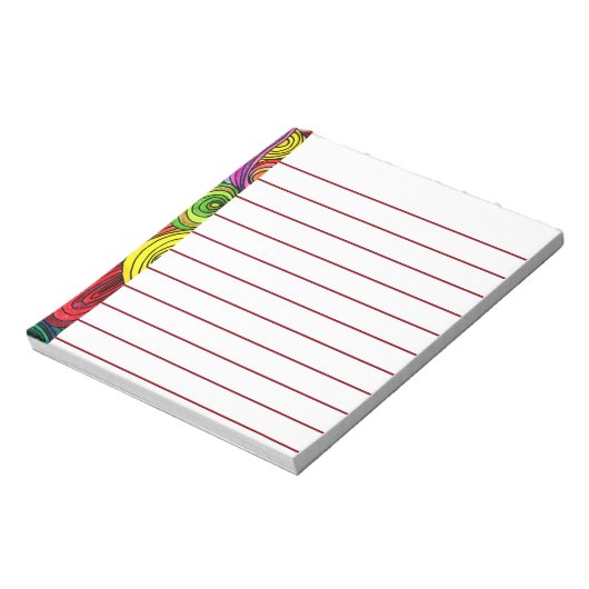 Psychedelic Lines Notitieblok (Linkerzijde)