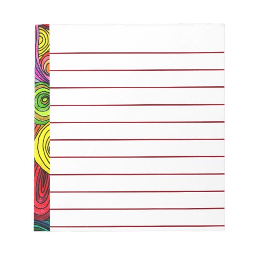 Psychedelic Lines Notitieblok (Voorkant)