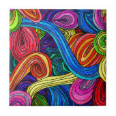 Psychedelic Lines Tegeltje (Voorkant)