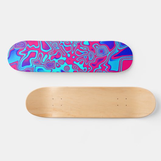 Psychedelic Liquid Plasma Skateboard (Horizontaal)