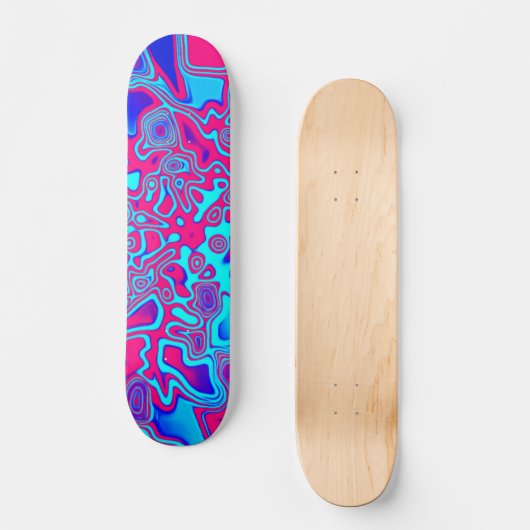 Psychedelic Liquid Plasma Skateboard (Voorkant)