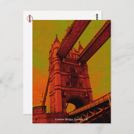Psychedelic London Bridge Briefkaart (Voorkant / Achterkant)