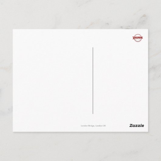 Psychedelic London Bridge Briefkaart (Achterkant)