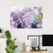 psychedelic Louis Tomlinson poster (Thuiskantoor)