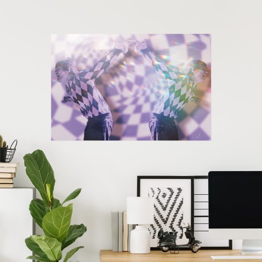 psychedelic Louis Tomlinson poster (Thuiskantoor)