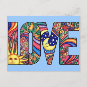 Psychedelic Love Briefkaart