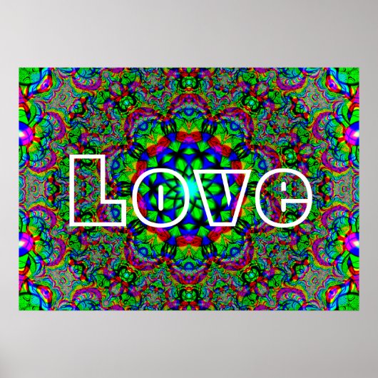 Psychedelic Love Poster (Voorkant)
