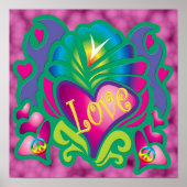 Psychedelic Love Poster (Voorkant)