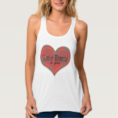 Psychedelic Love- Rode Cinder Tuniek Tanktop (Voorkant)