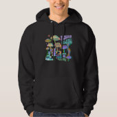 Psychedelic Magic Mushrooms Retro Vintage Hoodie (Voorkant)