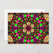 Psychedelic Mandala #13 Briefkaart (Voorkant / Achterkant)