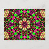 Psychedelic Mandala #13 Briefkaart (Voorkant)