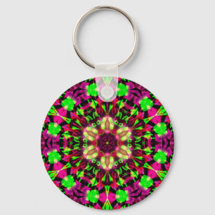 Psychedelic Mandala #13 Sleutelhanger