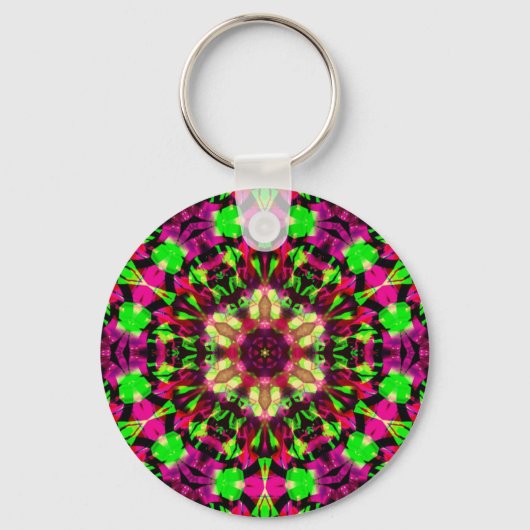 Psychedelic Mandala #13 Sleutelhanger (Voorkant)