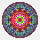 Psychedelic Mandala #2 Sticker (Voorkant)